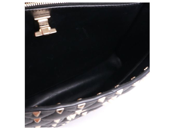 Valentino Garavani VALENTINO - Borsa tote Valentino Rockstud in pelle nera Nero - vista 8