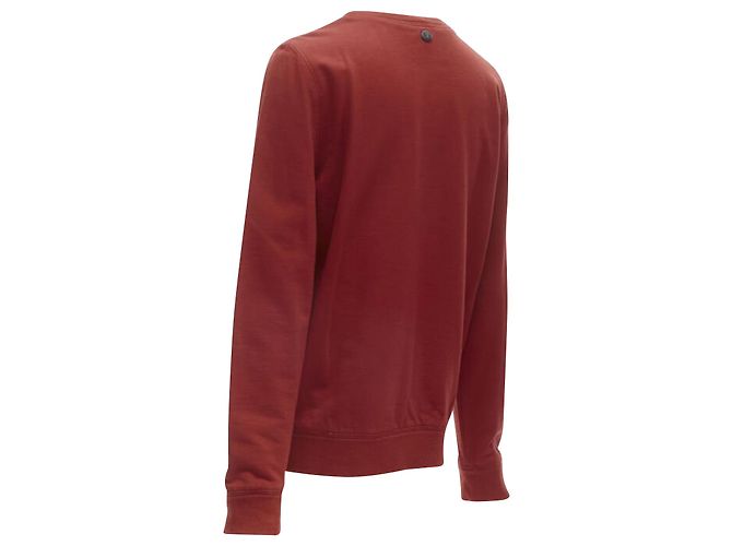 Chanel 2017 Gabrielle Velvet Print Roter Baumwollfleece Pullover Fr40 M - Ansicht 6