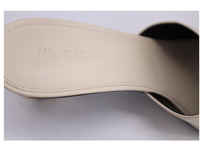 Mules Catena 70 JW Anderson in pelle bianca - vista 11