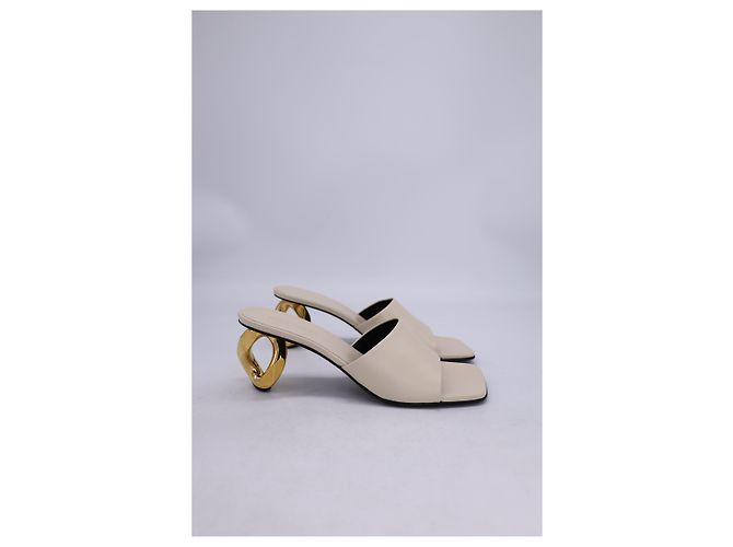 Mules Catena 70 JW Anderson in pelle bianca - vista 8
