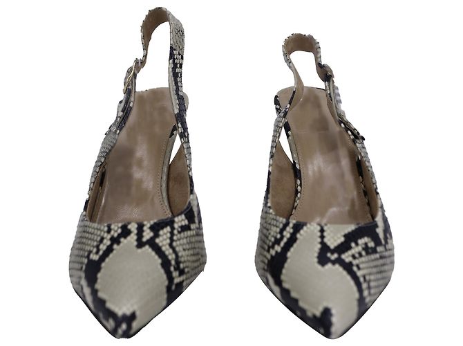 Khaite River 75mm Python-Embossed Pumps in Animal Print Leather - view 2