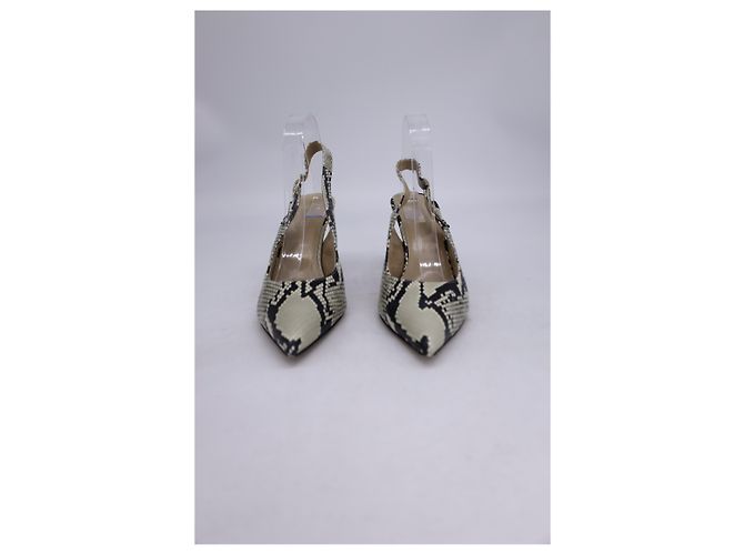Khaite River 75mm Python-Embossed Pumps in Animal Print Leather - view 9