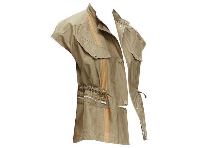 Hermès Weste HERMES Jean Paul Gaultier Grün Khaki - Ansicht 3