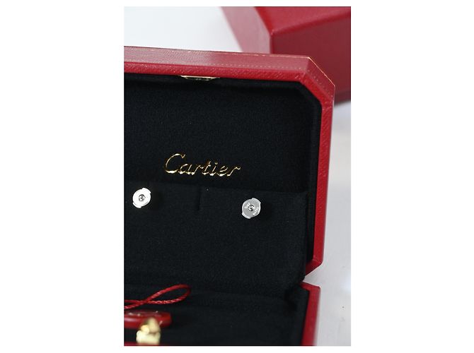Pendientes Love Stud de Cartier en metal de oro blanco - vista 16