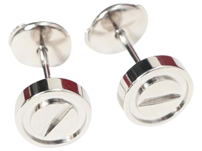 Pendientes Love Stud de Cartier en metal de oro blanco - vista 2