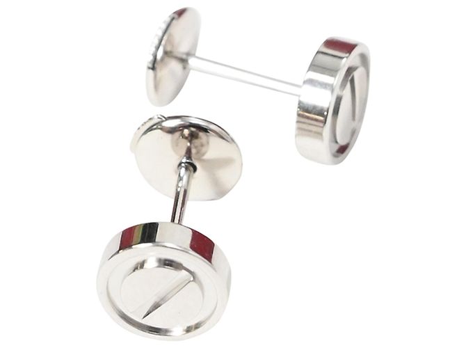 Pendientes Love Stud de Cartier en metal de oro blanco - vista 3