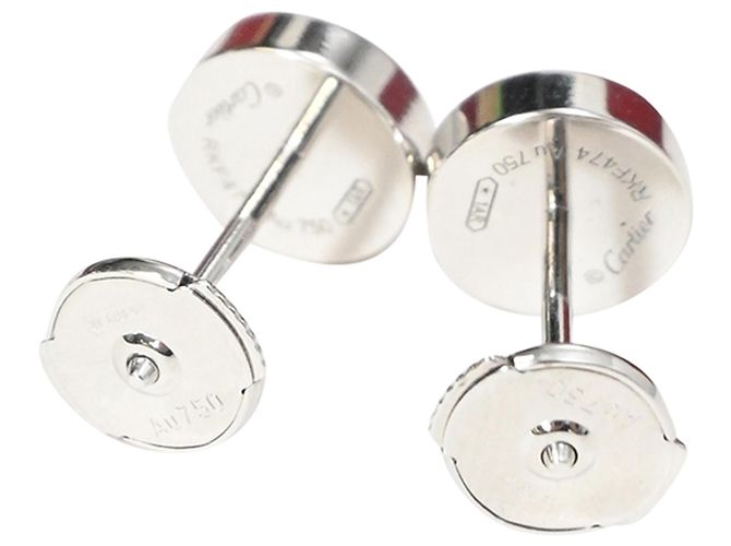 Pendientes Love Stud de Cartier en metal de oro blanco - vista 4