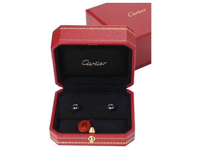 Pendientes Love Stud de Cartier en metal de oro blanco - vista 5