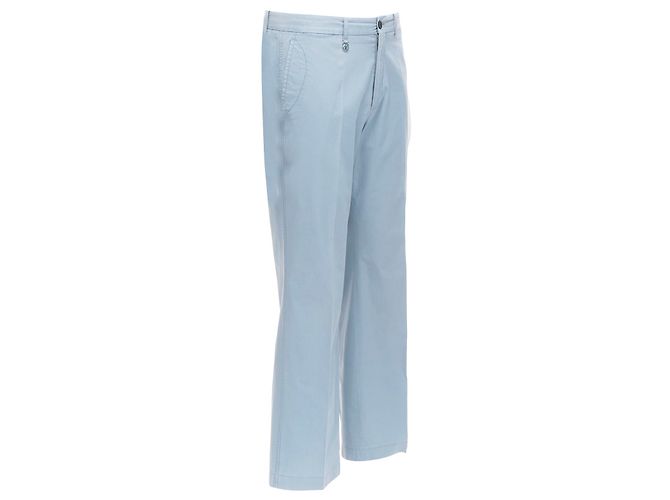 Louis Vuitton Flared Pants mit LV-Logo, hellblaue Stepptasche, EU42 M - Ansicht 3