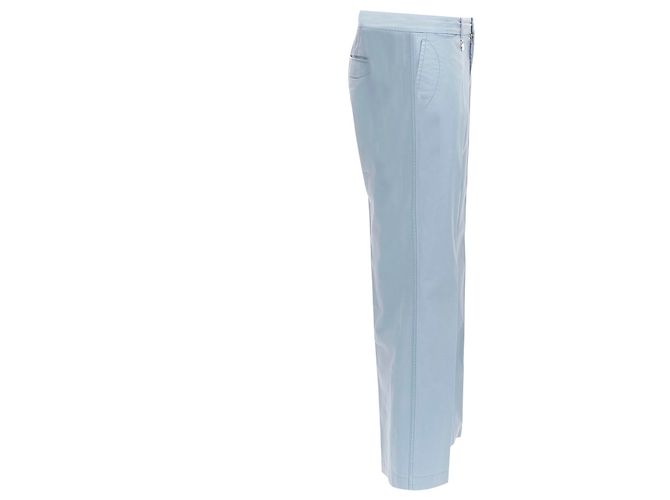 Louis Vuitton Flared Pants mit LV-Logo, hellblaue Stepptasche, EU42 M - Ansicht 4