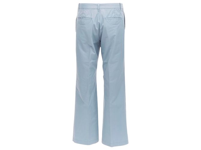 Louis Vuitton Flared Pants mit LV-Logo, hellblaue Stepptasche, EU42 M - Ansicht 5