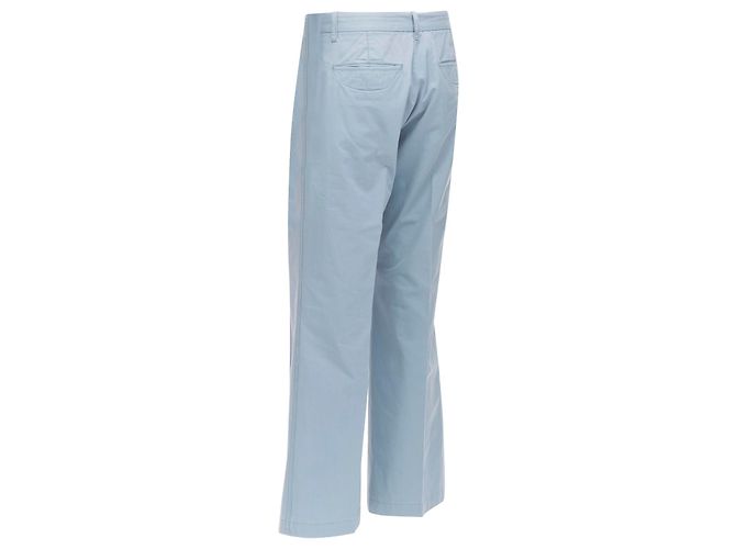 Louis Vuitton Flared Pants mit LV-Logo, hellblaue Stepptasche, EU42 M - Ansicht 6