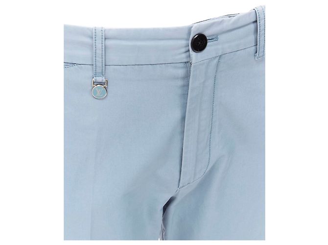 Louis Vuitton Flared Pants mit LV-Logo, hellblaue Stepptasche, EU42 M - Ansicht 7