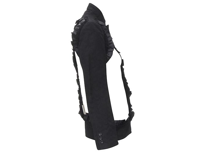 Comme Des Garcons 2008 Pasarela Mal Gusto Volante Cortado Blazer Deconstruido S - vista 5