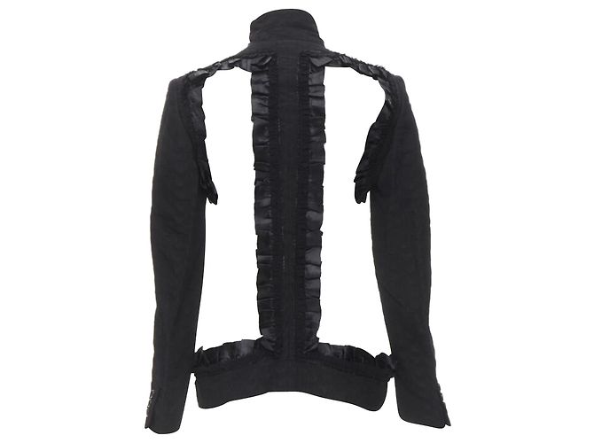 Comme Des Garcons 2008 Pasarela Mal Gusto Volante Cortado Blazer Deconstruido S - vista 6