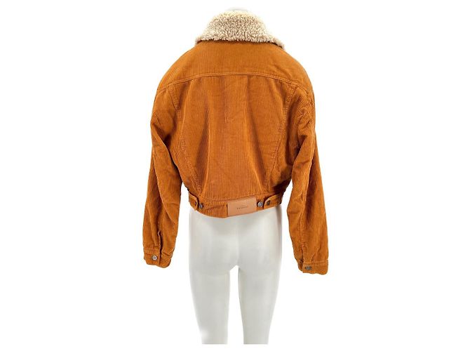 Chaquetas 7 For All Mankind T.International XS Algodón Naranja - vista 2