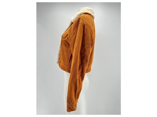 Chaquetas 7 For All Mankind T.International XS Algodón Naranja - vista 3