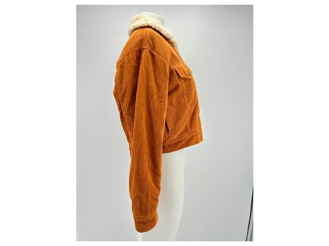 Chaquetas 7 For All Mankind T.International XS Algodón Naranja - vista 4
