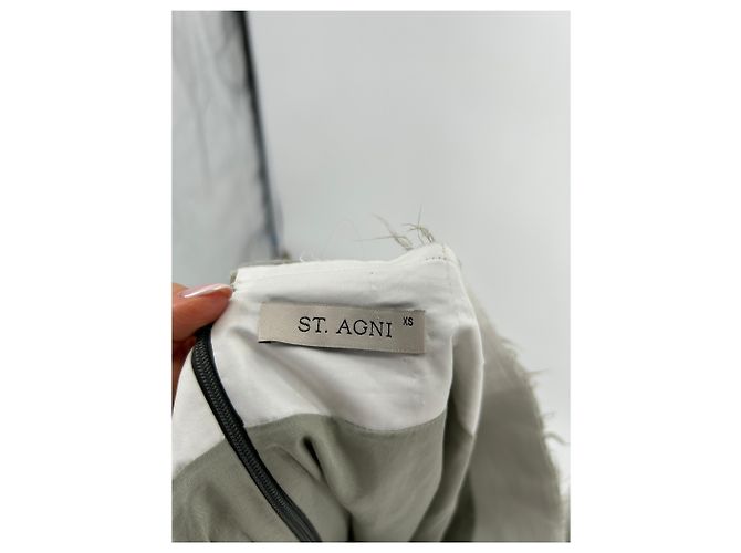 Autre Marque Faldas St Agni T.International XS Lana Caqui - vista 5