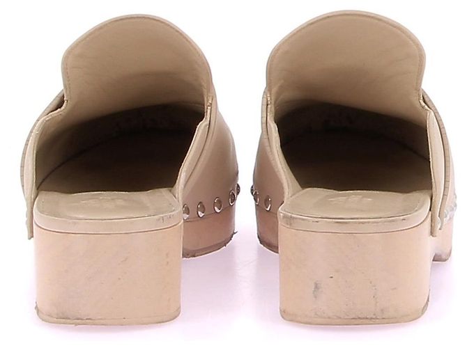 Mule e zoccoli Hermès T.EU 37 Pelle Crudo - vista 4