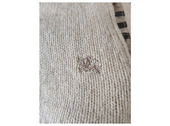 BURBERRY GIACCA IN NYLON CHECK E REVERSIBILE CASHMERE. Nero Bianco Beige - vista 10