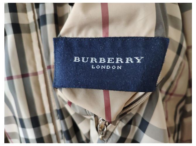 BURBERRY GIACCA IN NYLON CHECK E REVERSIBILE CASHMERE. Nero Bianco Beige - vista 3