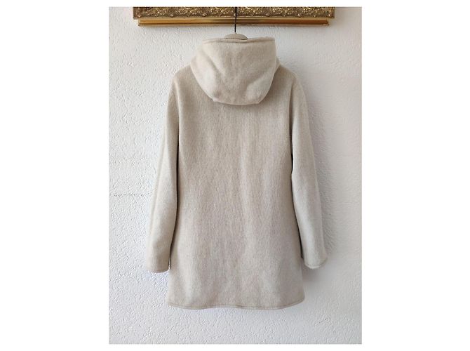 BURBERRY GIACCA IN NYLON CHECK E REVERSIBILE CASHMERE. Nero Bianco Beige - vista 7