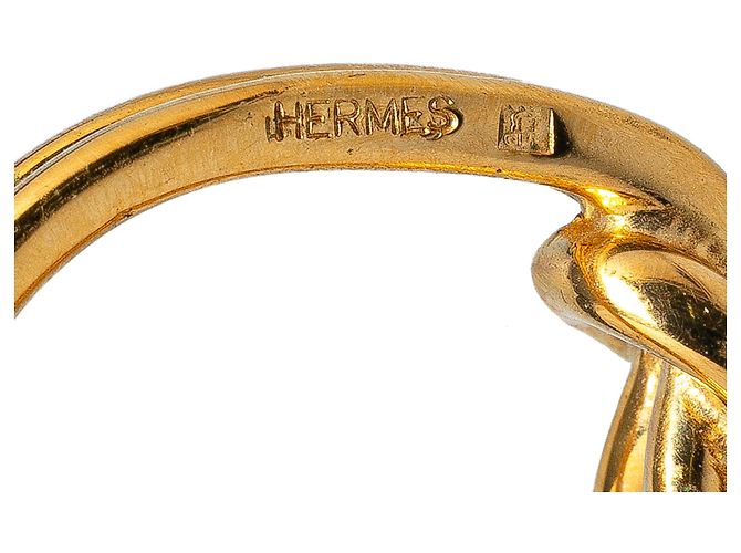Ring Anello per sciarpa Atame placcato oro Hermès D'oro - vista 4