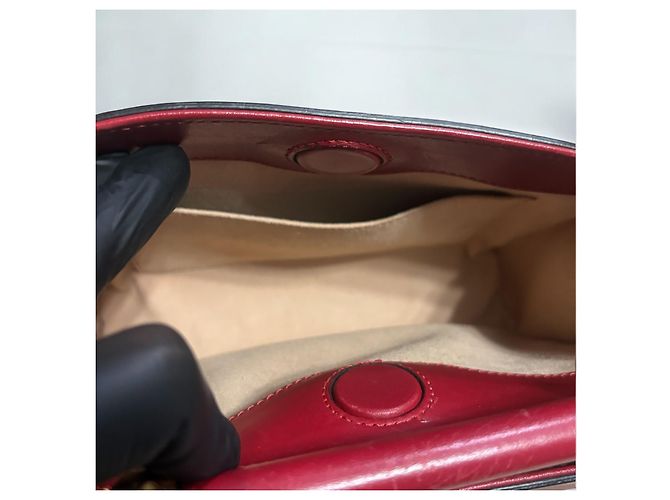 Borsa Mini Bamboo Nymphaea GUCCI rossa Rosso - vista 14