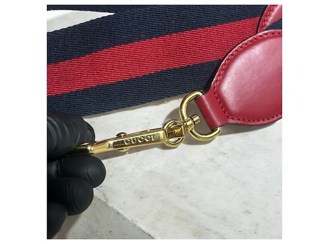 Borsa Mini Bamboo Nymphaea GUCCI rossa Rosso - vista 4