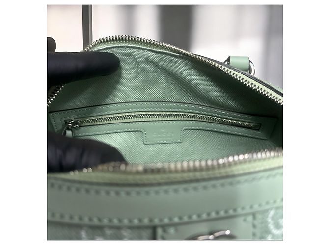 Borsa a mano Gucci Mini Ophidia GG Verde chiaro - vista 10