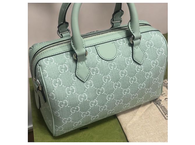 Borsa a mano Gucci Mini Ophidia GG Verde chiaro - vista 6