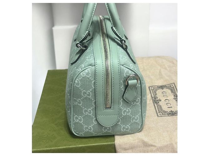 Borsa a mano Gucci Mini Ophidia GG Verde chiaro - vista 7