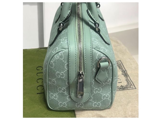 Borsa a mano Gucci Mini Ophidia GG Verde chiaro - vista 8