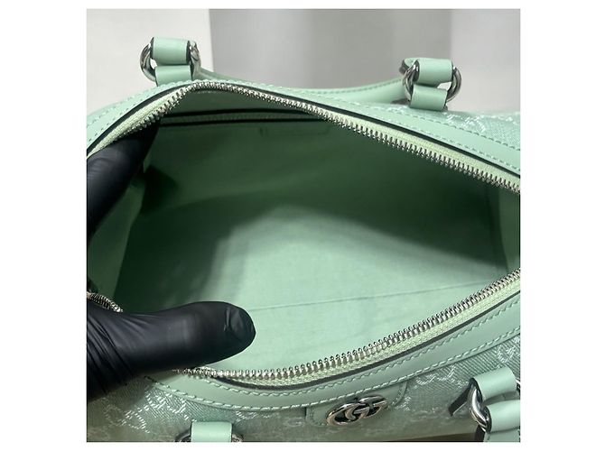 Borsa a mano Gucci Mini Ophidia GG Verde chiaro - vista 9