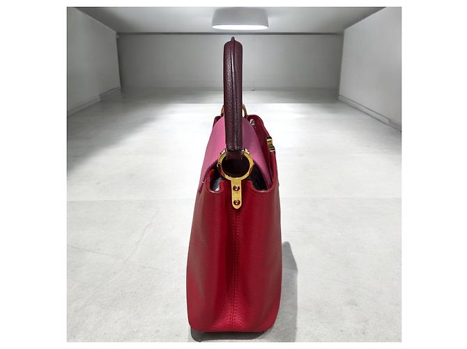 Capucines MM Louis Vuitton 2017 Rosa Roja Púrpura - vista 10