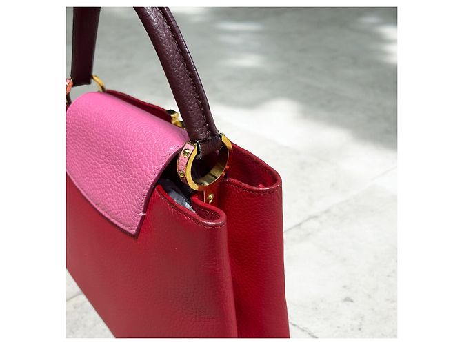 Capucines MM Louis Vuitton 2017 Rosa Roja Púrpura - vista 12
