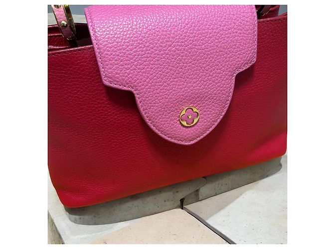Capucines MM Louis Vuitton 2017 Rosa Roja Púrpura - vista 7