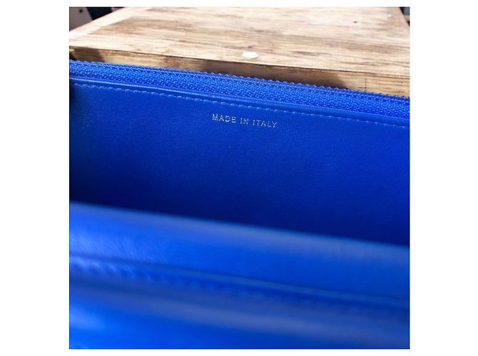 Wallet On Chain Rara cartera acolchada azul CHANEL 2019 con cadena Multicolor - vista 10
