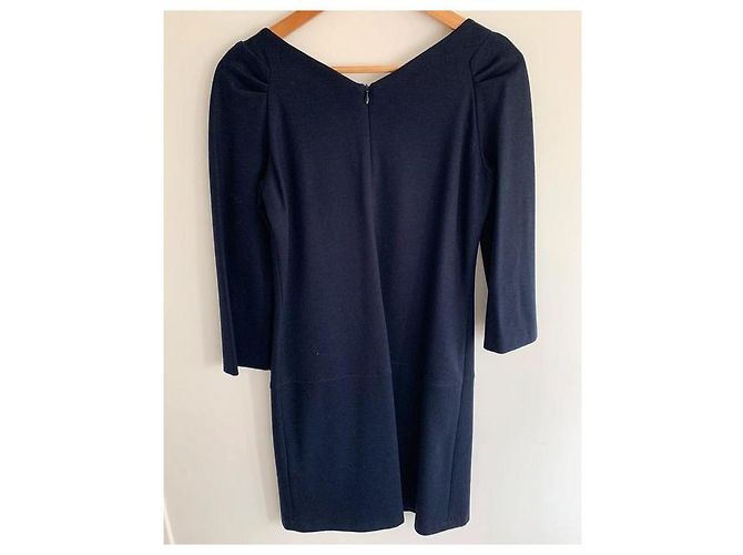 Cyrillus Wollkleid Größe 36 Marineblau - Ansicht 2