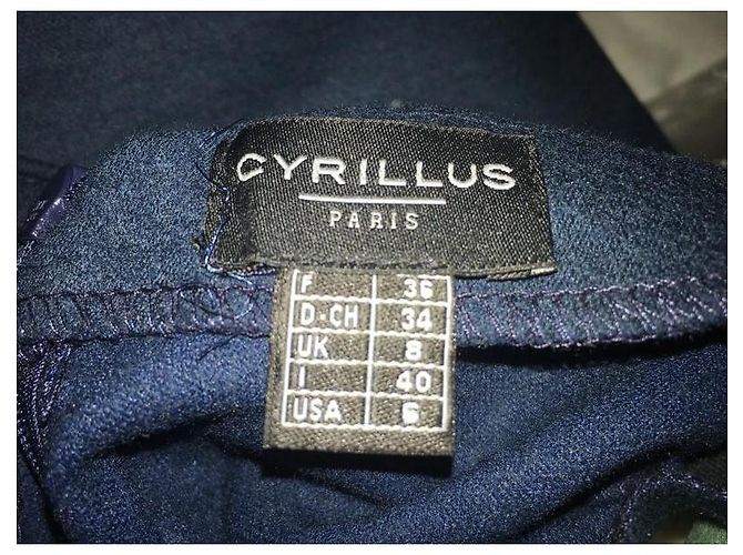 Cyrillus Wollkleid Größe 36 Marineblau - Ansicht 3