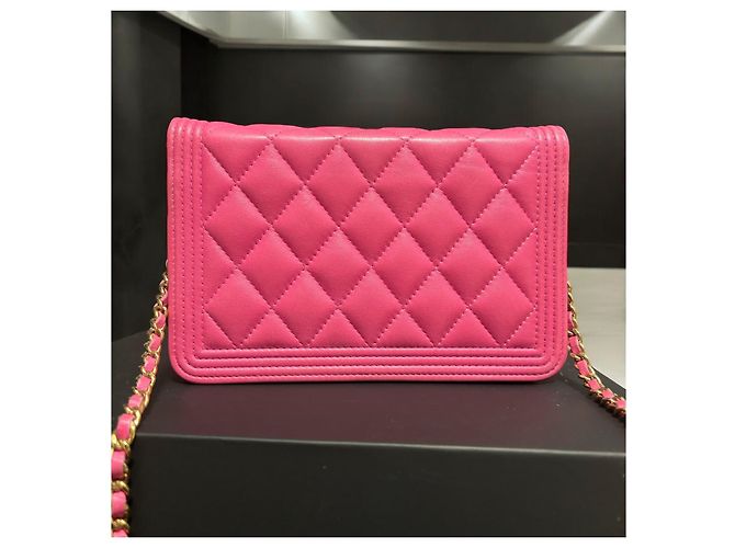 Wallet On Chain Cartera Boy en cadena (WOC) CHANEL rosa 2017/2018 - vista 10