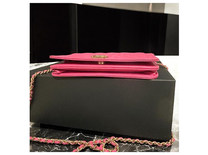 Wallet On Chain Cartera Boy en cadena (WOC) CHANEL rosa 2017/2018 - vista 12