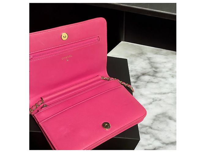 Wallet On Chain Cartera Boy en cadena (WOC) CHANEL rosa 2017/2018 - vista 13