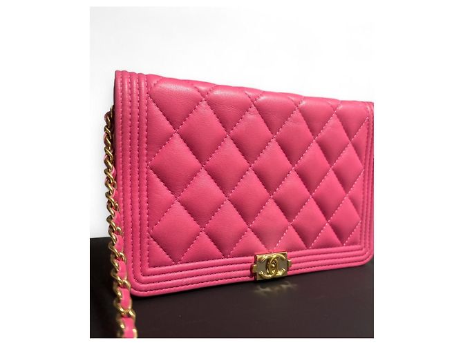 Wallet On Chain Cartera Boy en cadena (WOC) CHANEL rosa 2017/2018 - vista 3
