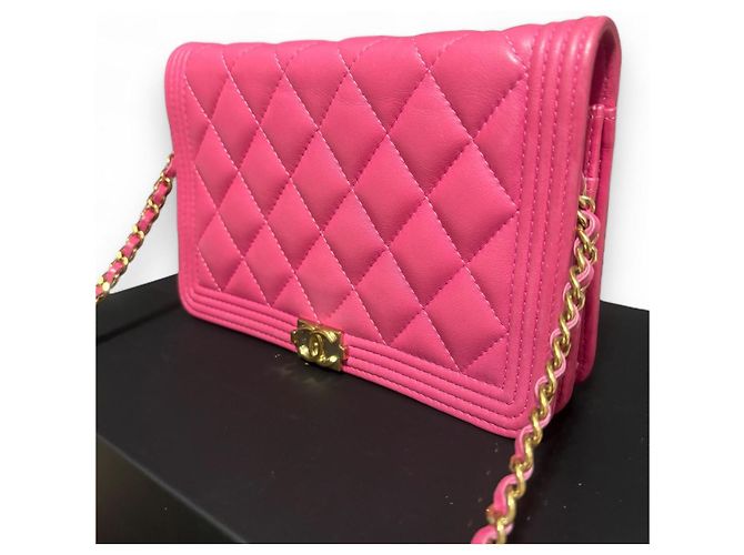 Wallet On Chain Cartera Boy en cadena (WOC) CHANEL rosa 2017/2018 - vista 4