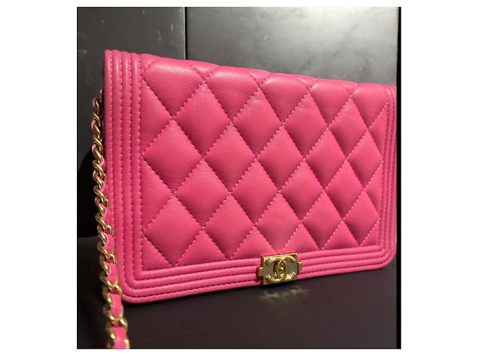 Wallet On Chain Cartera Boy en cadena (WOC) CHANEL rosa 2017/2018 - vista 8