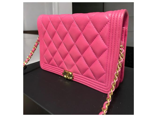 Wallet On Chain Cartera Boy en cadena (WOC) CHANEL rosa 2017/2018 - vista 9