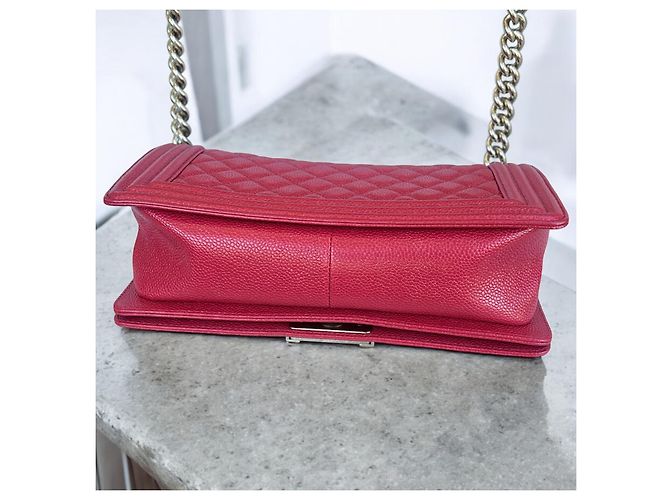 Borsa Med Boy Caviar CHANEL 2019 Rosso Gold hardware - vista 11