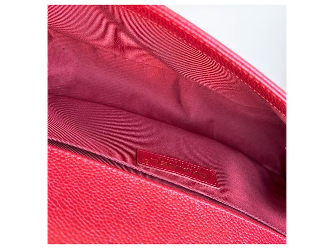 Borsa Med Boy Caviar CHANEL 2019 Rosso Gold hardware - vista 14